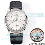 GF Swiss Copy Jaeger-LeCoultre Master Ultra Thin Power Reserve Silver Dial Watch 39mm 